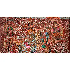 Tholu Bommalata ✪ Leather Painting ✪ Karna Arjuna Yuddham  Painting