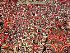 Tholu Bommalata ✪ Leather Painting ✪ Narakasura Vodha Painting