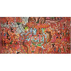 Tholu Bommalata ✪ Leather Painting ✪ Sri Vishnu Viswarupam Painting