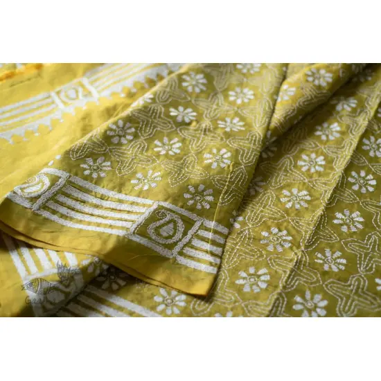 shop Kantha Hand Embroidered Silk Saree