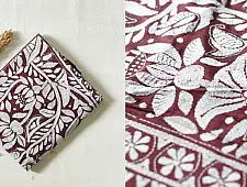 Madhumalti | Kantha Embroidery ~ Silk Saree - Brown