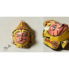 Pattachitra Mask | Hand painted Paper Mache ~ Sughriv Face