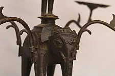 Antiquities from Khajuraho | Elephant Diya stand