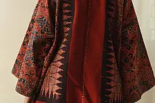 Kimono | Ajrakh Block Printed & Denim ~ Reversible Cotton Jacket