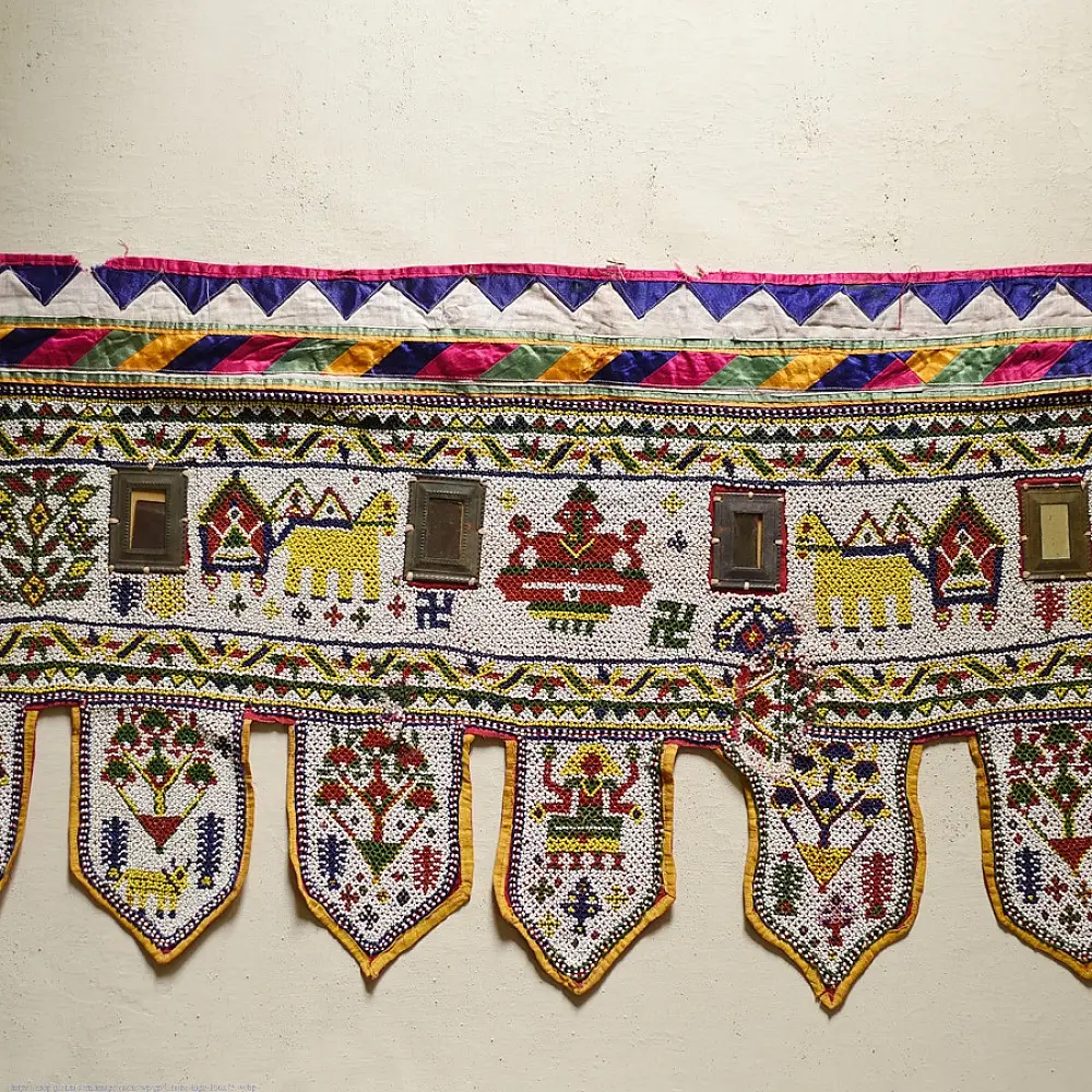 Bead Work ~Antique Hanging - Ganesha Toran