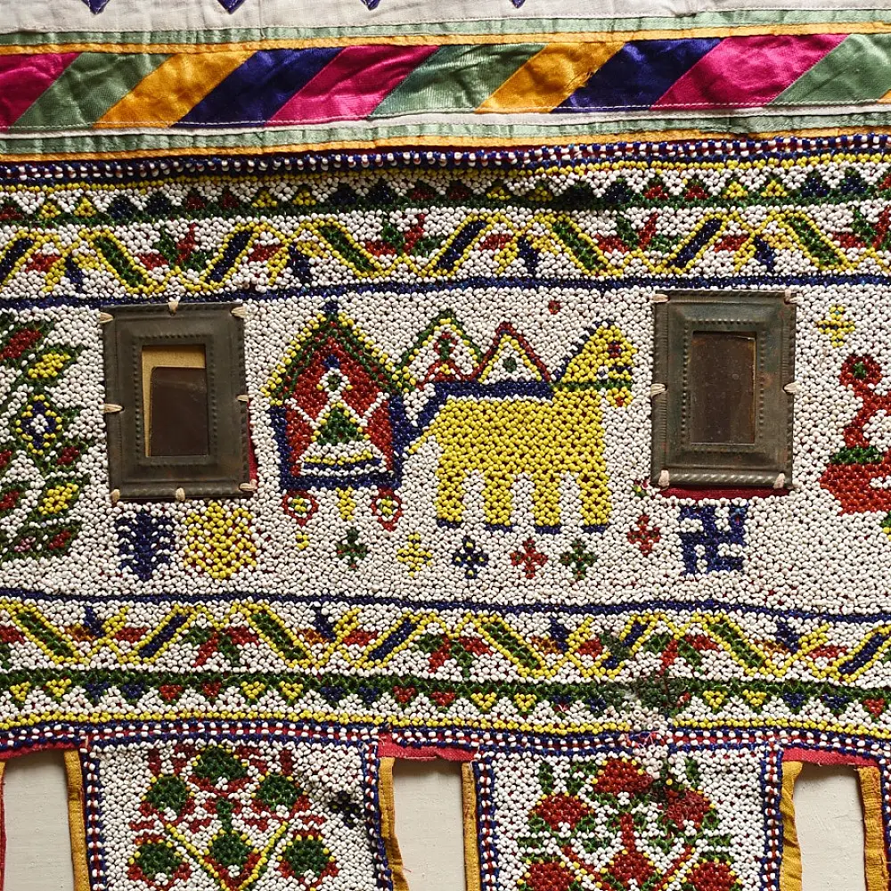 Bead Work ~Antique Hanging - Ganesha Toran
