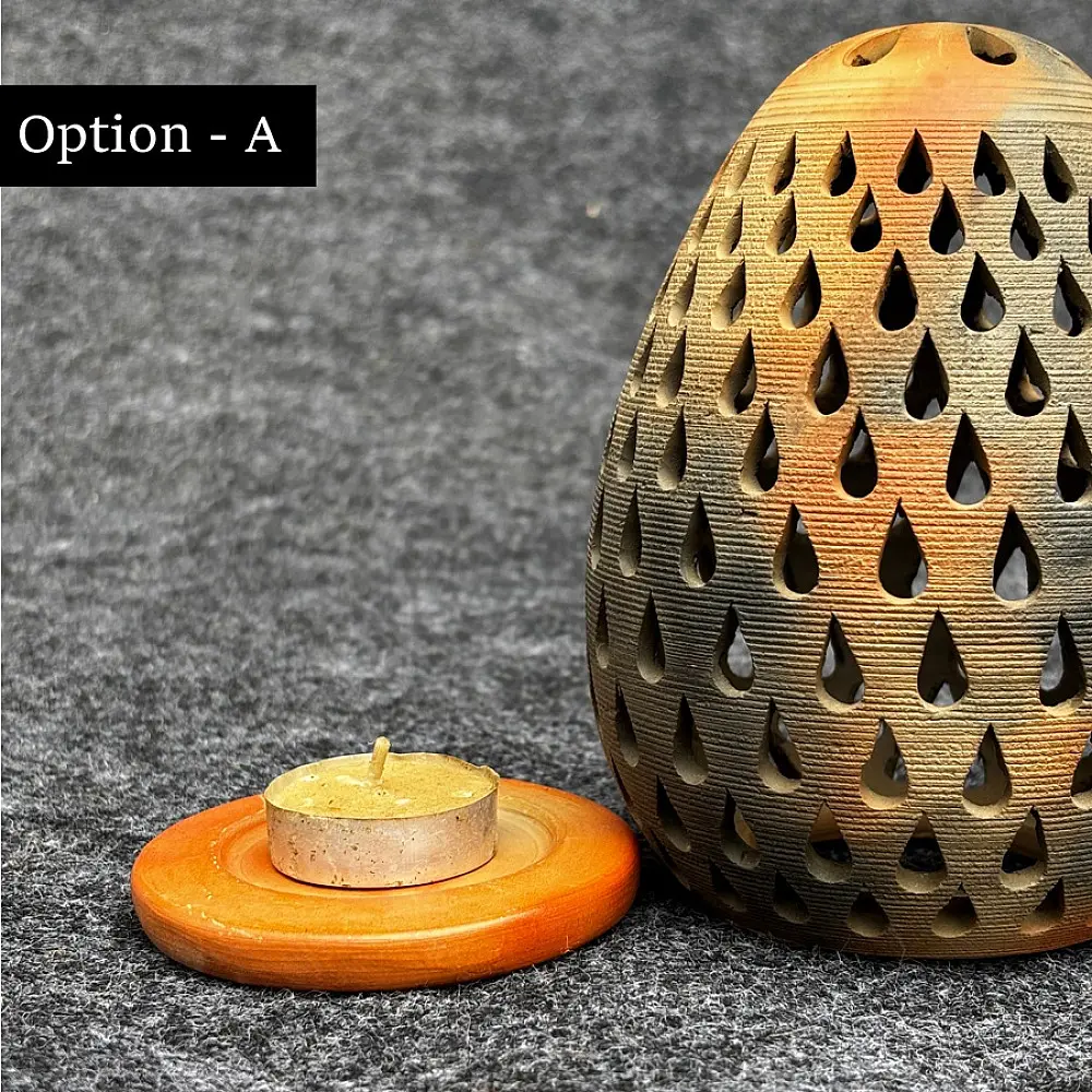 Shop Terracotta Pottery Art - T Light Holder