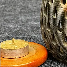 Terracotta Tales | Pottery Art ~ Egg Shape T Light Holder (Two Options)