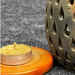 Terracotta Tales | Pottery Art ~ Egg Shape T Light Holder (Two Options)