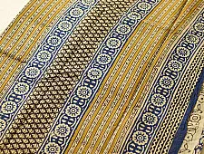 Indigenous Impressions ❣ Bagru Block Printed Cotton Saree - C