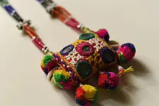 Folk Love ~ Banjara Bead Necklace - Embroidered