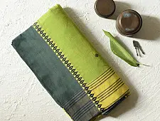Sadaa . सदा ✡ Begampuri Cotton Saree With Woven Border