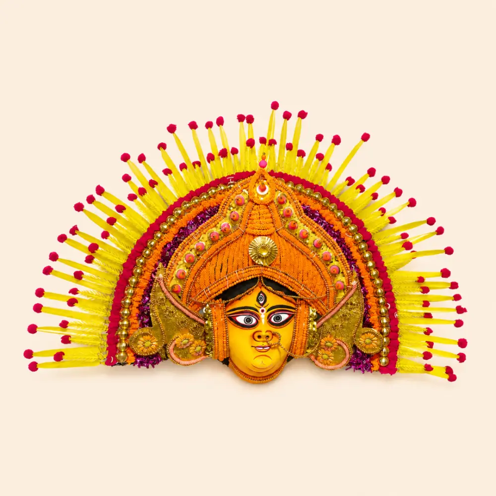 shop Handmade Paper Mache Chhau Mask - Parvati
