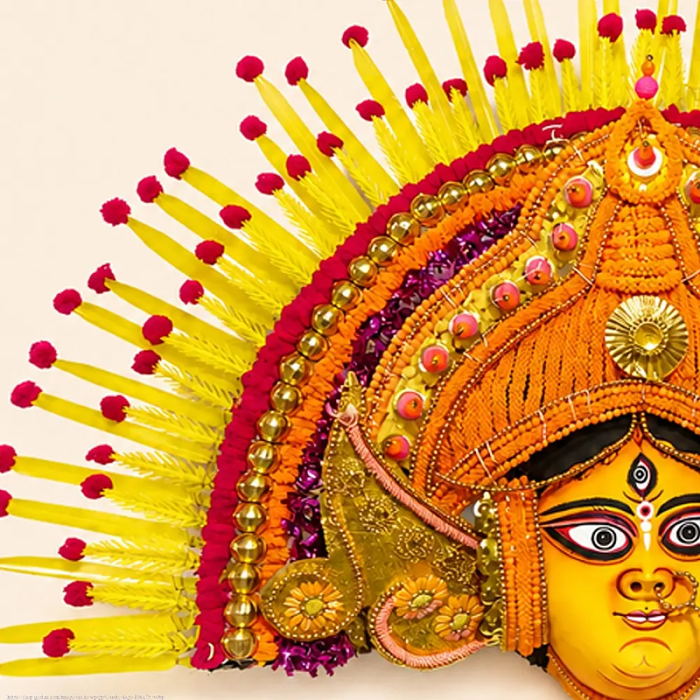 shop Handmade Paper Mache Chhau Mask - Parvati