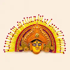 Mukhauta . मुखौटा : Handmade Wall Hanging Chhau Mask - Parvati
