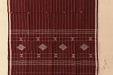Aamaya . आमाया | Handloom Soft Cotton Jamdani Stole - Brown