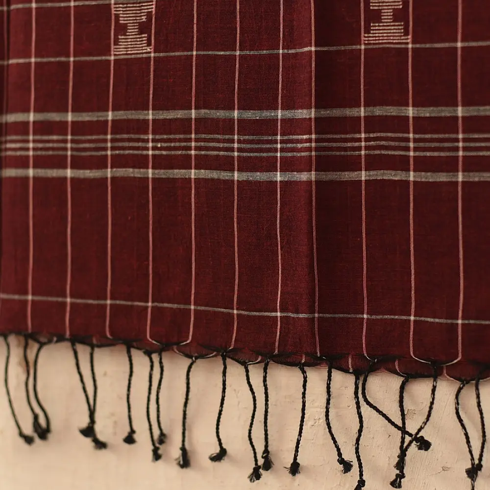 shop Handloom Soft Cotton Jamdani Stole