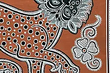 Mandana Art - Painting  of Lion ( 11 x 14 inch)