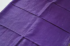 कमला | Handloom Cotton Saree With Zari border | Purple