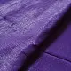 handloom pure cotton saree in deep royal purple featuring a intricate gold woven zari border and handcrafted matching purple tassels