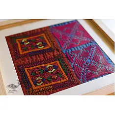 Pieces of Sindh ❂ Embroidered Antique with frame P