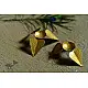 pure brass diya - leaf shape