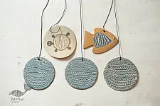Ceramic . Hangings |  Handmade Ceramic Chimes - B