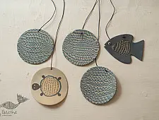 Ceramic . Hangings |  Handmade Ceramic Chimes - C