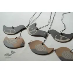 Ceramic . Hangings |  Handmade Ceramic Chimes - Birds