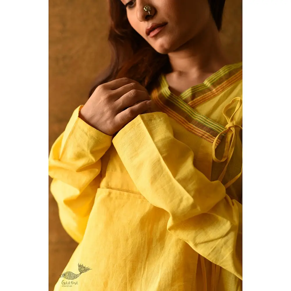 shop Angarkha Style Handloom Cotton Kediyu