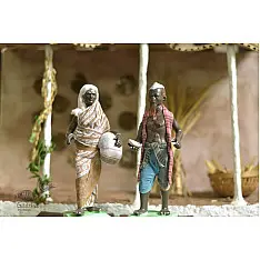 Gudiyawala . गुड़ियावाला | Clay Dolls (Set of Two) ~ Abdul : Ameena