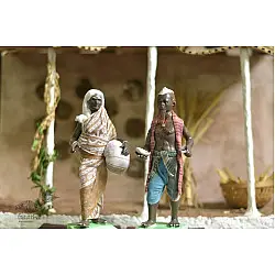 Gudiyawala . गुड़ियावाला | Clay Dolls (Set of Two) ~ Abdul : Ameena
