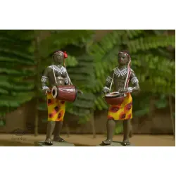 Gudiyawala . गुड़ियावाला | Clay Dolls (Set of Two) ~ Tau. Teboho