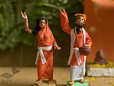 Gudiyawala . गुड़ियावाला | Clay Dolls (Set of Two) ~ 17