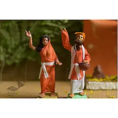 Gudiyawala . गुड़ियावाला | Clay Dolls (Set of Two) ~ 17