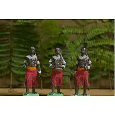 Gudiyawala . गुड़ियावाला | Clay Dolls (Set of Three) ~ 21