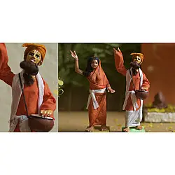 Gudiyawala . गुड़ियावाला | Clay Dolls (Set of Two) ~ 17