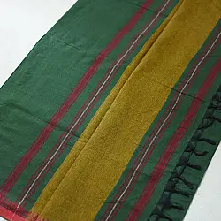 Sadaa . सदा | Begampuri Handloom Pure Cotton Forest Green Saree