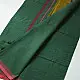 handloom begampuri pure cotton saree in forest green with red and mustard yellow woven temple borders and tassel fringe
