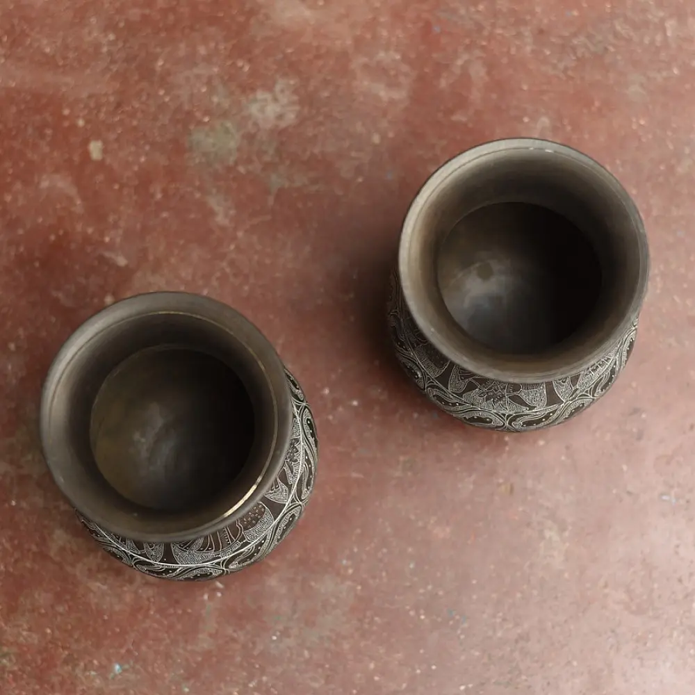 Shop Antique from Khajuraho Brass Lota ( Set of Two )