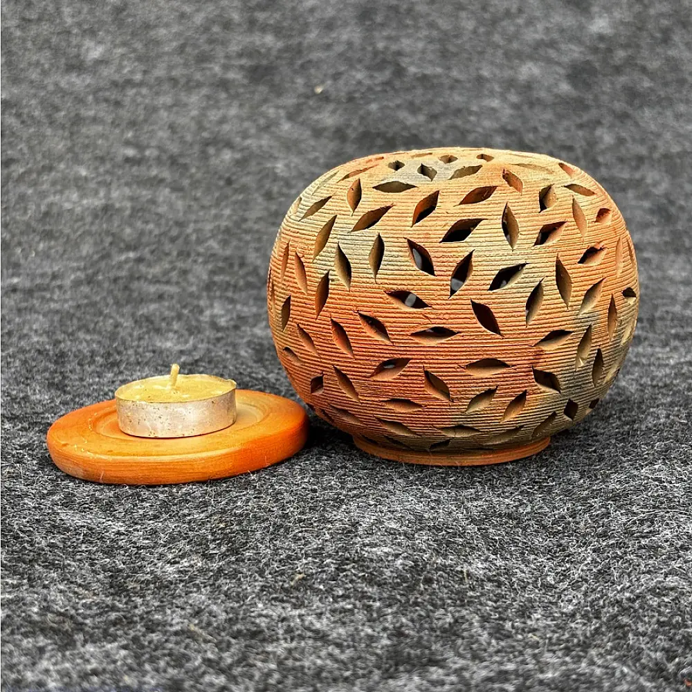 Shop Terracotta Pottery Art - Kuladi  T Light Holder