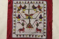 Prachin . प्राचीन | Handmade Bead Work ~ Antique Wall Hanging - Chakda