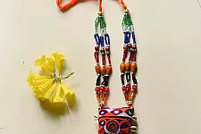 Folk Love ~ Banjara Handcrafted Embroidered Necklace 