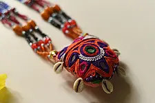 Folk Love ~ Banjara Handcrafted Embroidered Necklace 