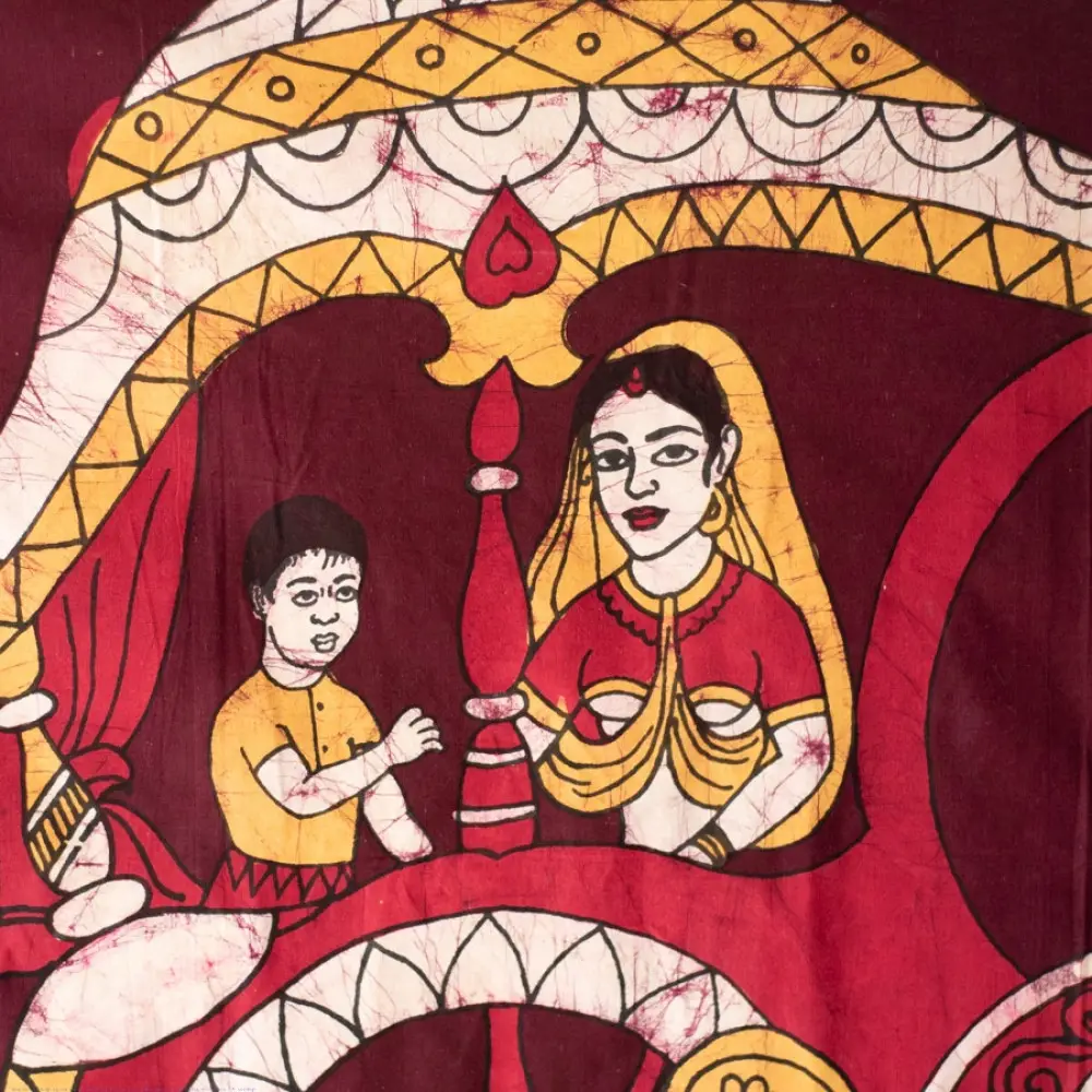 shop handcrafted batik A Cart painting