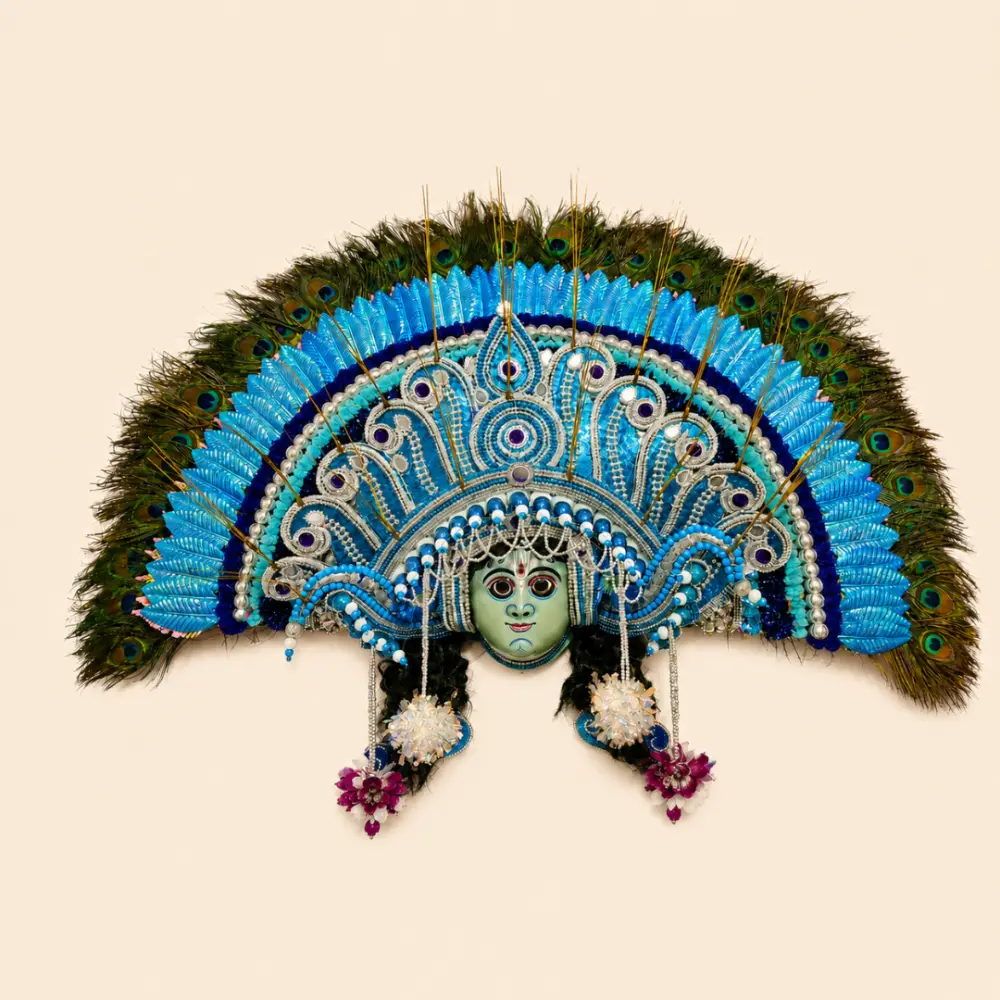 shop Handmade Paper Mache Chhau Mask - Madhav