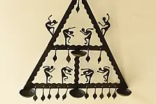 Ahou | Wrought Iron ~ Bastar Tribal Lamp 