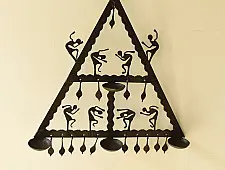 Ahou | Wrought Iron ~ Bastar Tribal Lamp 