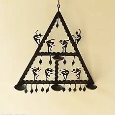 Ahou | Wrought Iron ~ Bastar Tribal Lamp 