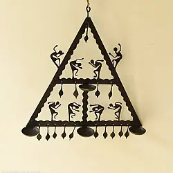 Ahou | Wrought Iron ~ Bastar Tribal Lamp 